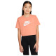 Nike Παιδική κοντομάνικη μπλούζα Sportswear Crop Futura Tee Nike Παιδική κοντομάνικη μπλούζα Sportswear Crop Futura Tee